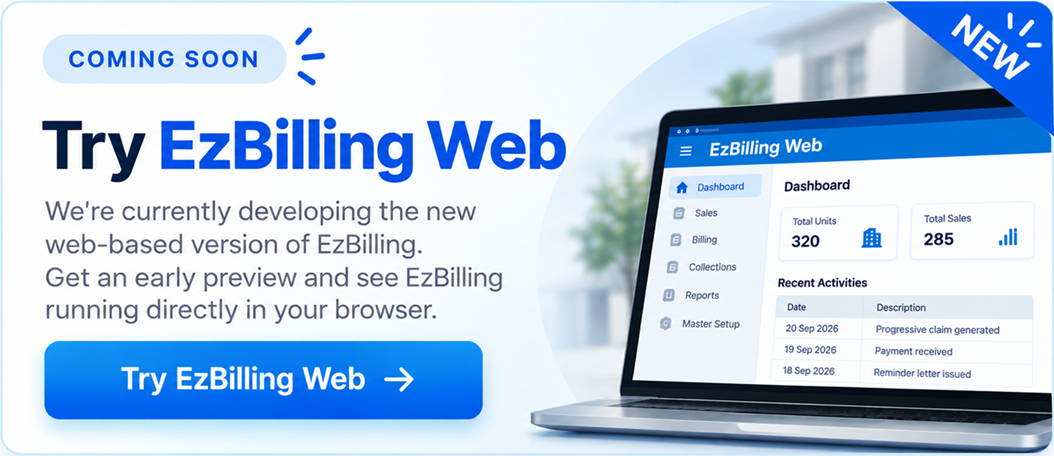 Try EzBilling Web - Coming Soon